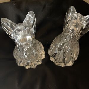 Vintage Pair of Gorham Crystal Angel Salt & Pepper Shakers Germany for Christmas